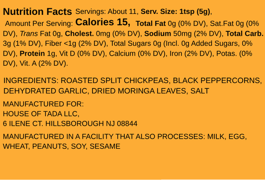 Moringa Peppercorn Snap — Lentil-Based Seasoning