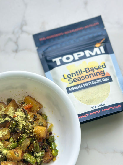 Moringa Peppercorn Snap — Lentil-Based Seasoning