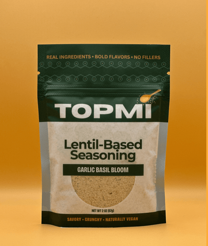 Garlic Basil Bloom — Lentil-Based Seasoning