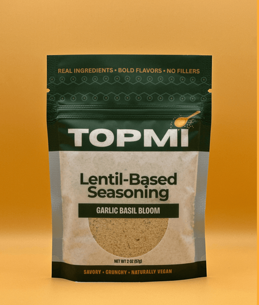 Garlic Basil Bloom — Lentil-Based Seasoning